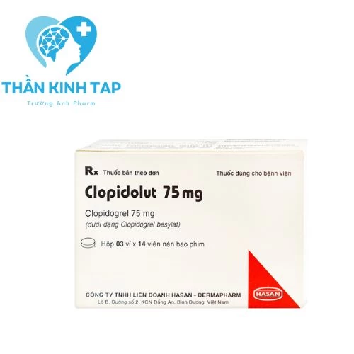 Clopidolut 75mg - Thuốc ngăn ngừa xơ vữa động mạch